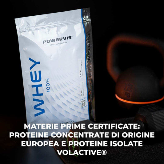 WHEY 100% - Proteine Whey del siero del latte Concentrate e Isolate