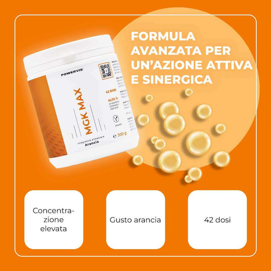 MGK MAX - Integratore alimentare a base di Magnesio e Potassio in polvere