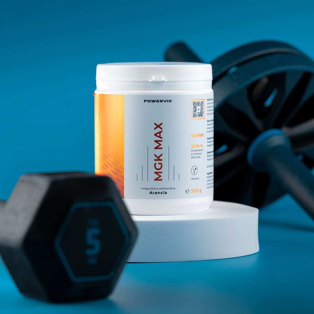 MGK MAX - Integratore alimentare a base di Magnesio e Potassio in polvere