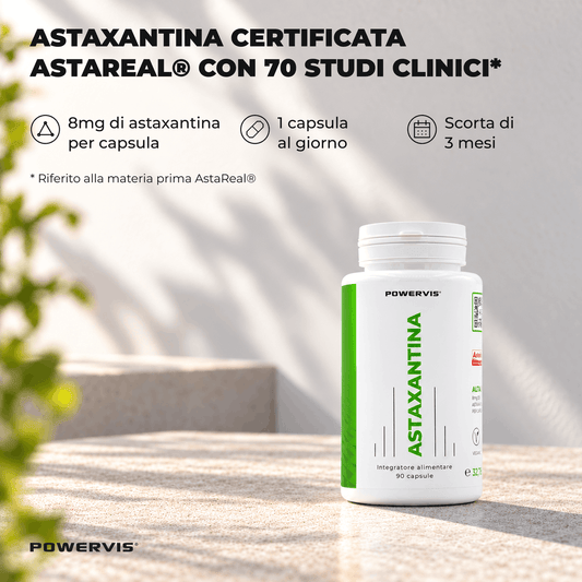 ASTAXANTINA - Integratore alimentare a base di Astaxantina Certificata AstaReal®