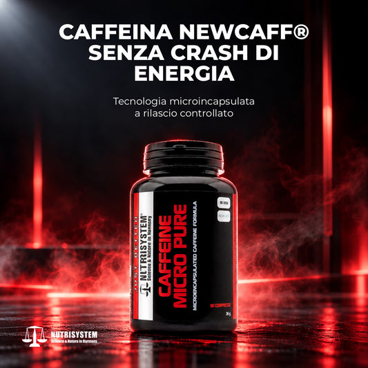 CAFFEINE MICRO PURE - Integratore alimentare a base di Caffeina Microincapsulata Certificata NewCaff®