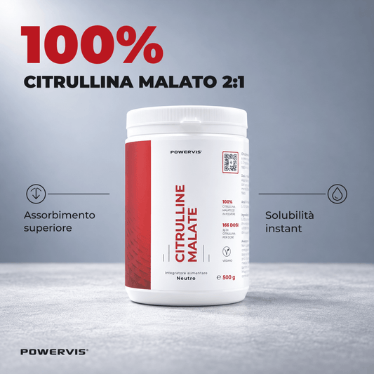 CITRULLINE MALATE - Integratore a base di L-Citrullina Malato 2:1 in polvere