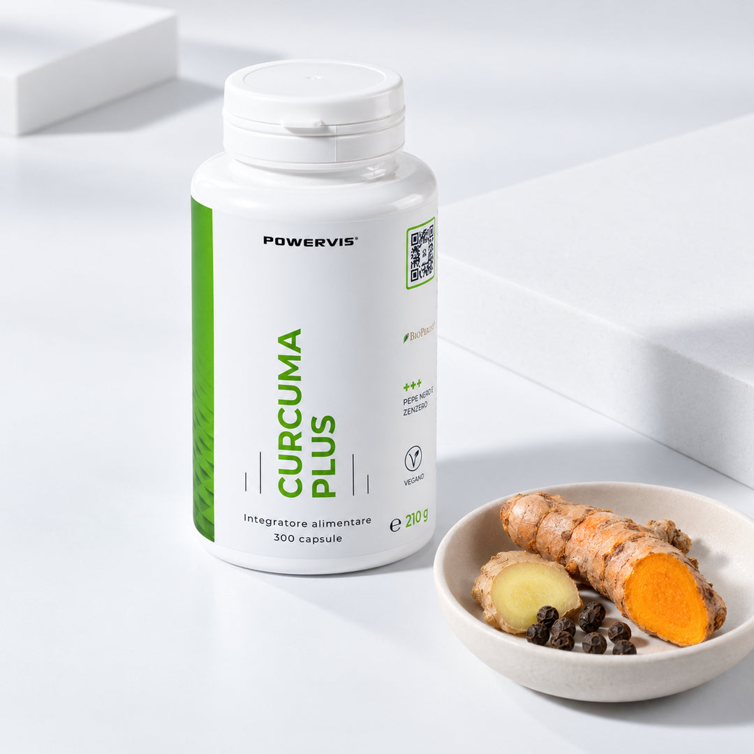 CURCUMA PLUS - Integratore alimentare a base di Curcuma, BioPerine® e Zenzero