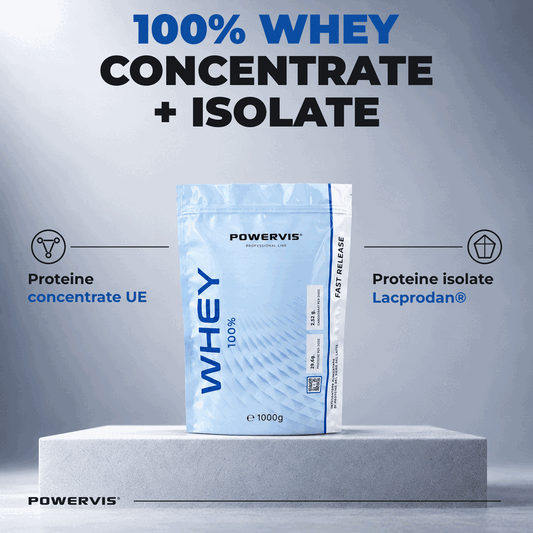 WHEY 100% - Proteine Whey del siero del latte Concentrate e Isolate