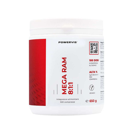 MEGA RAM 8:1:1 - Integratore alimentare a base di Bcaa 8:1:1 in Compresse