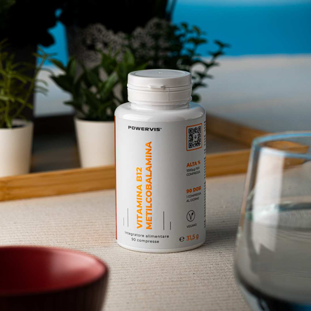 VITAMINA B12 METILCOBALAMINA - Integratore Alimentare in compresse a base di Vitamina B12