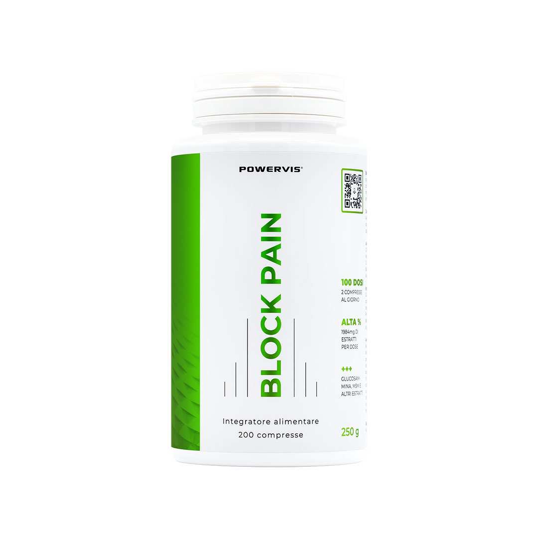BLOCK PAIN - Integratore per le Articolazioni con Glucosamina, Condroitina, Boswellia e MSM