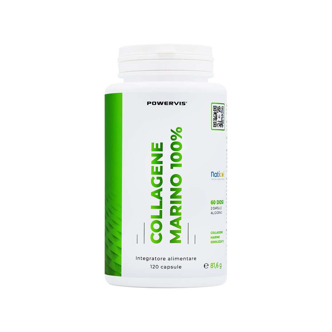 COLLAGENE MARINO 100% - Integratore alimentare a base di Collagene Marino Certificato Naticol® in capsule