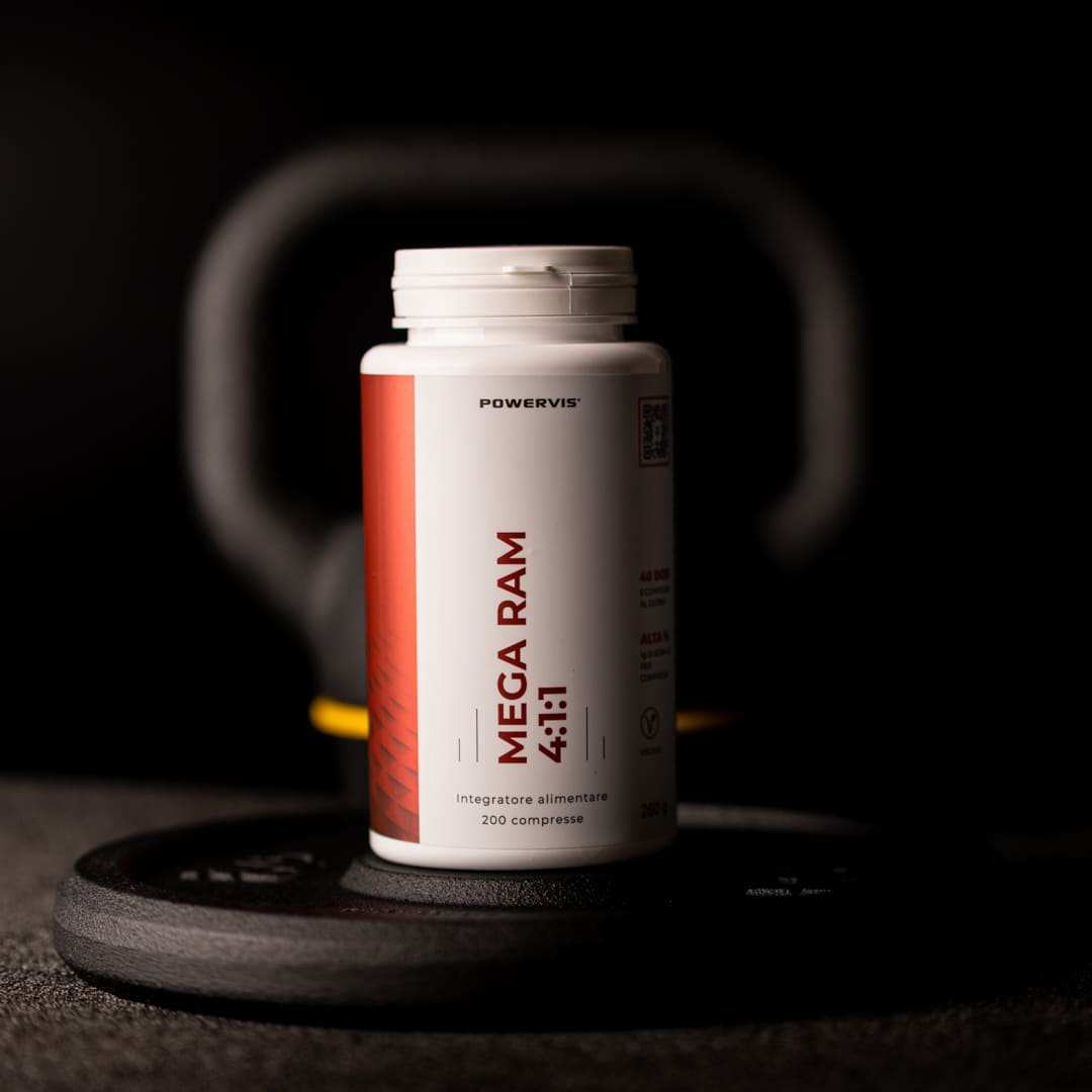 MEGA RAM 4:1:1 - Integratore alimentare a base di Bcaa 4:1:1 in Compresse