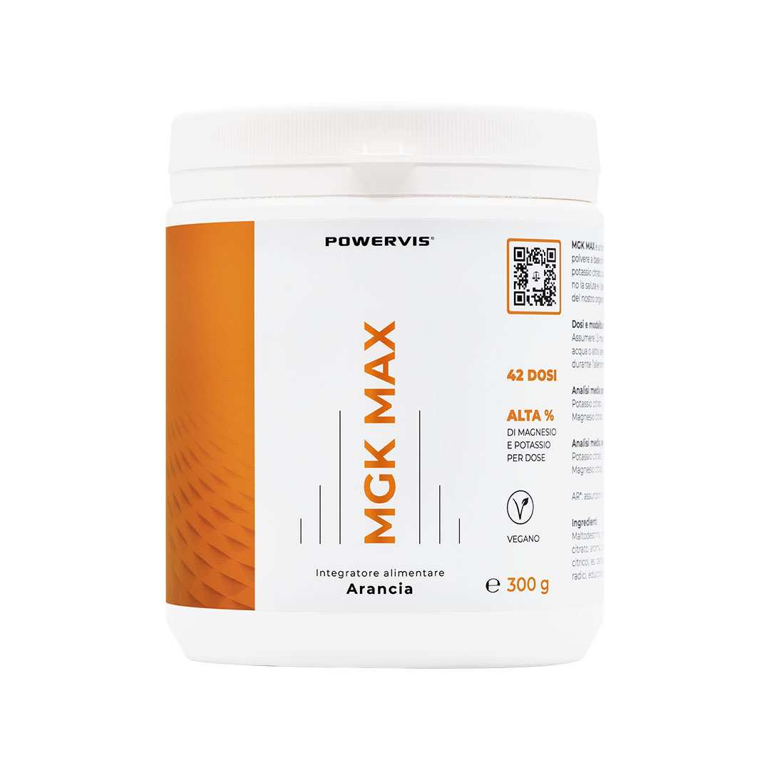 MGK MAX - Integratore alimentare a base di Magnesio e Potassio in polvere