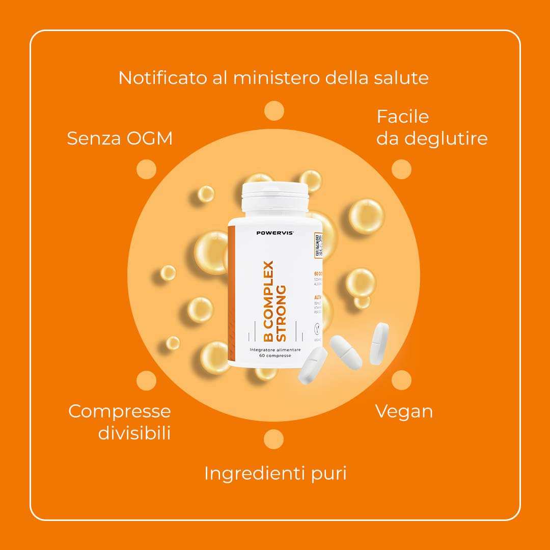 B COMPLEX STRONG - Integratore di Vitamina B in compresse