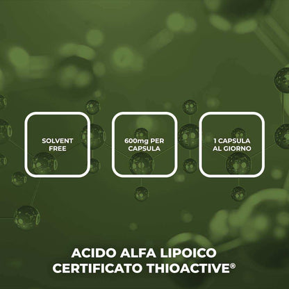 ACIDO ALFA LIPOICO - Integratore a base di Acido Alfa Lipoico Certificato ThioActive®