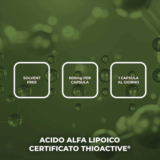 ACIDO ALFA LIPOICO - Integratore a base di Acido Alfa Lipoico Certificato ThioActive®