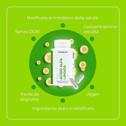 ACIDO ALFA LIPOICO - Integratore a base di Acido Alfa Lipoico Certificato ThioActive®