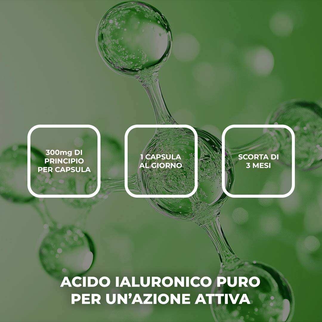 ACIDO IALURONICO - Integratore alimentare a base di Acido Ialuronico in capsule vegetali