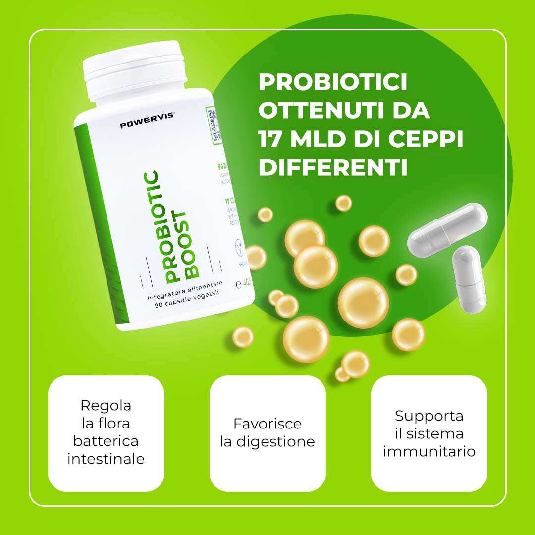 Probiotic Boost - Integratore a base di Probiotici con 10 mld di UFC
