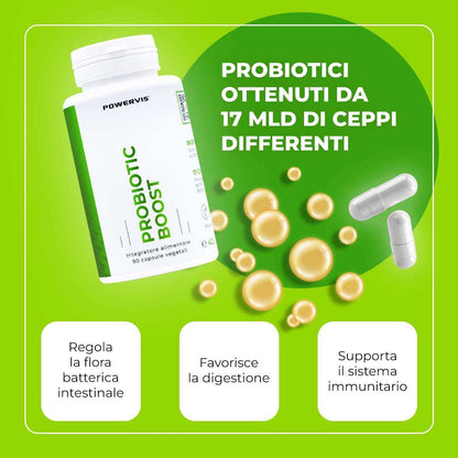 Probiotic Boost - Integratore a base di Probiotici con 10 mld di UFC