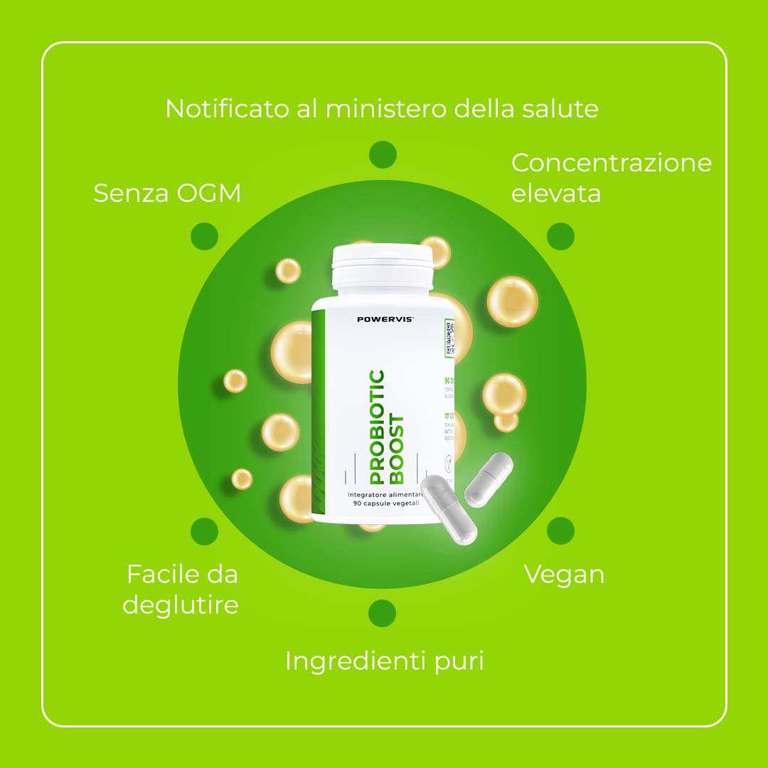 Probiotic Boost - Integratore a base di Probiotici con 10 mld di UFC