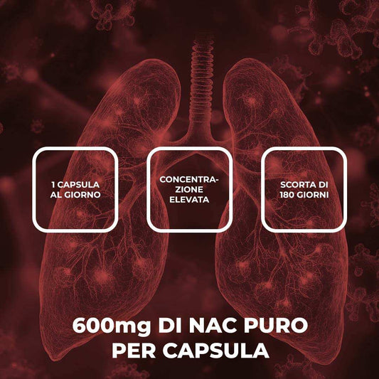 NAC - N-Acetil L-Cisteina in capsule da 600mg