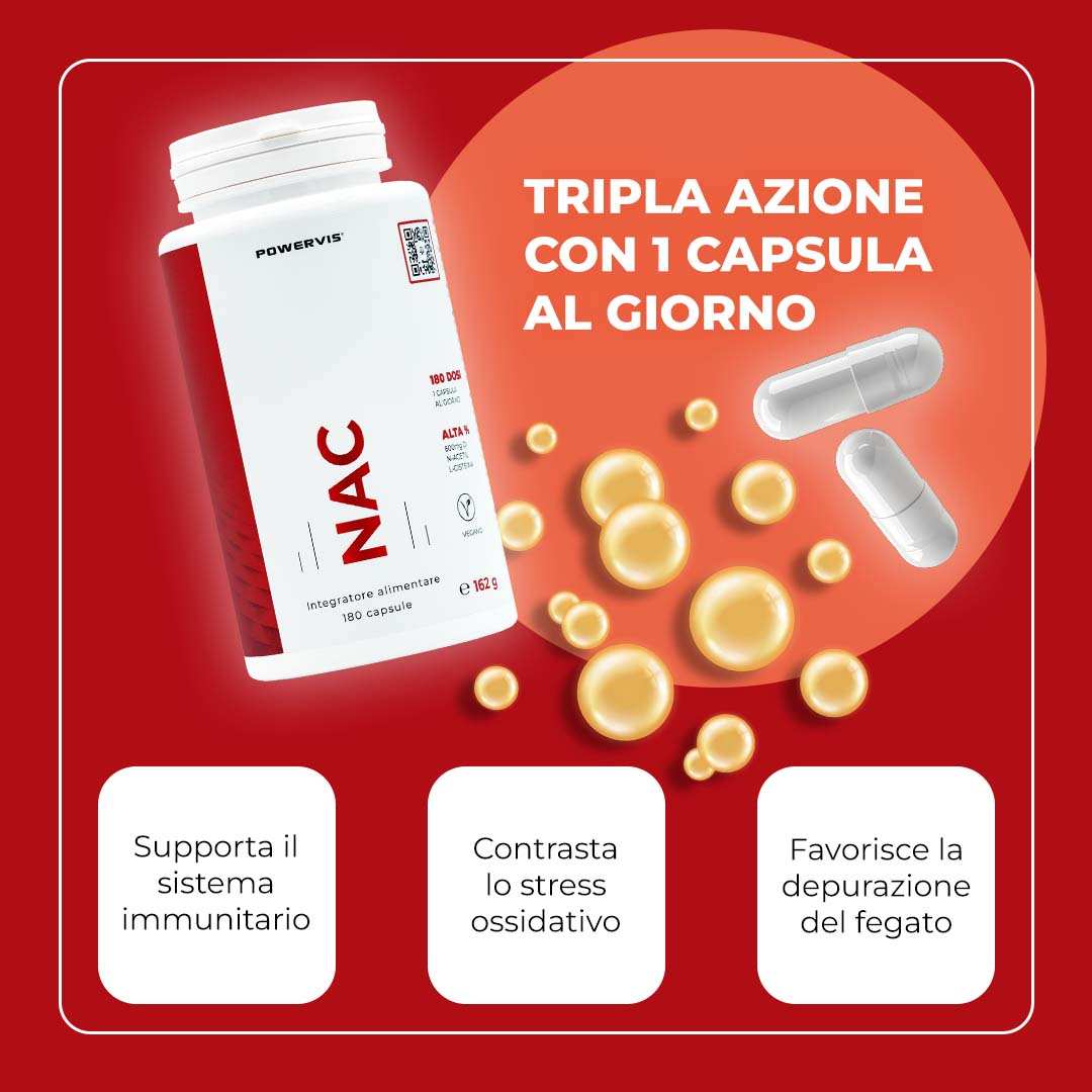 NAC - N-Acetil L-Cisteina in capsule da 600mg