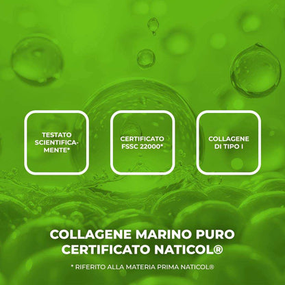 COLLAGENE MARINO 100% - Integratore alimentare a base di Collagene Marino Certificato Naticol® in capsule