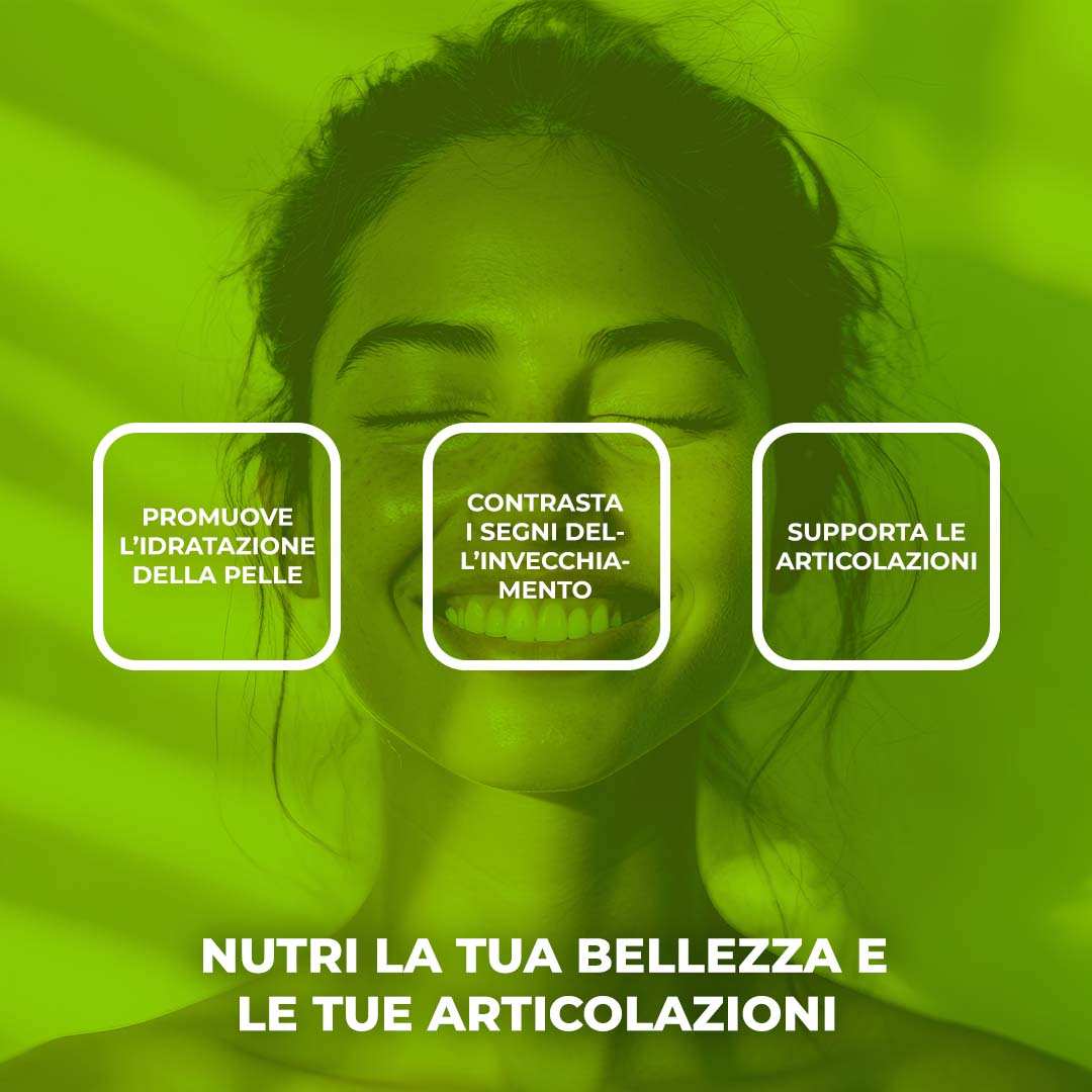 COLLAGENE MARINO 100% - Integratore alimentare a base di Collagene Marino Certificato Naticol® in capsule