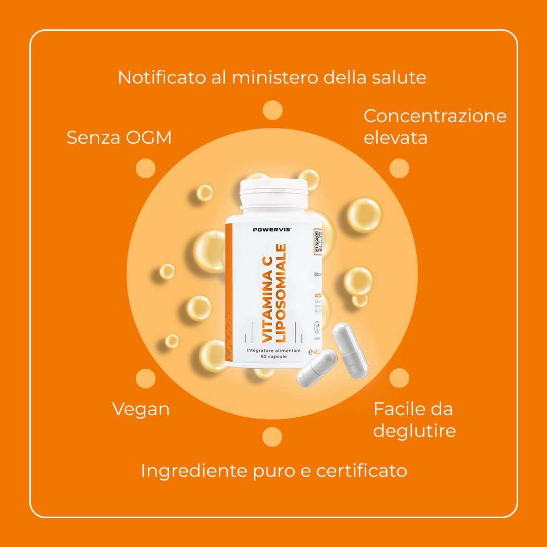 VITAMINA C LIPOSOMIALE - Integratore a base di Vitamina C Certificata Liposovit®