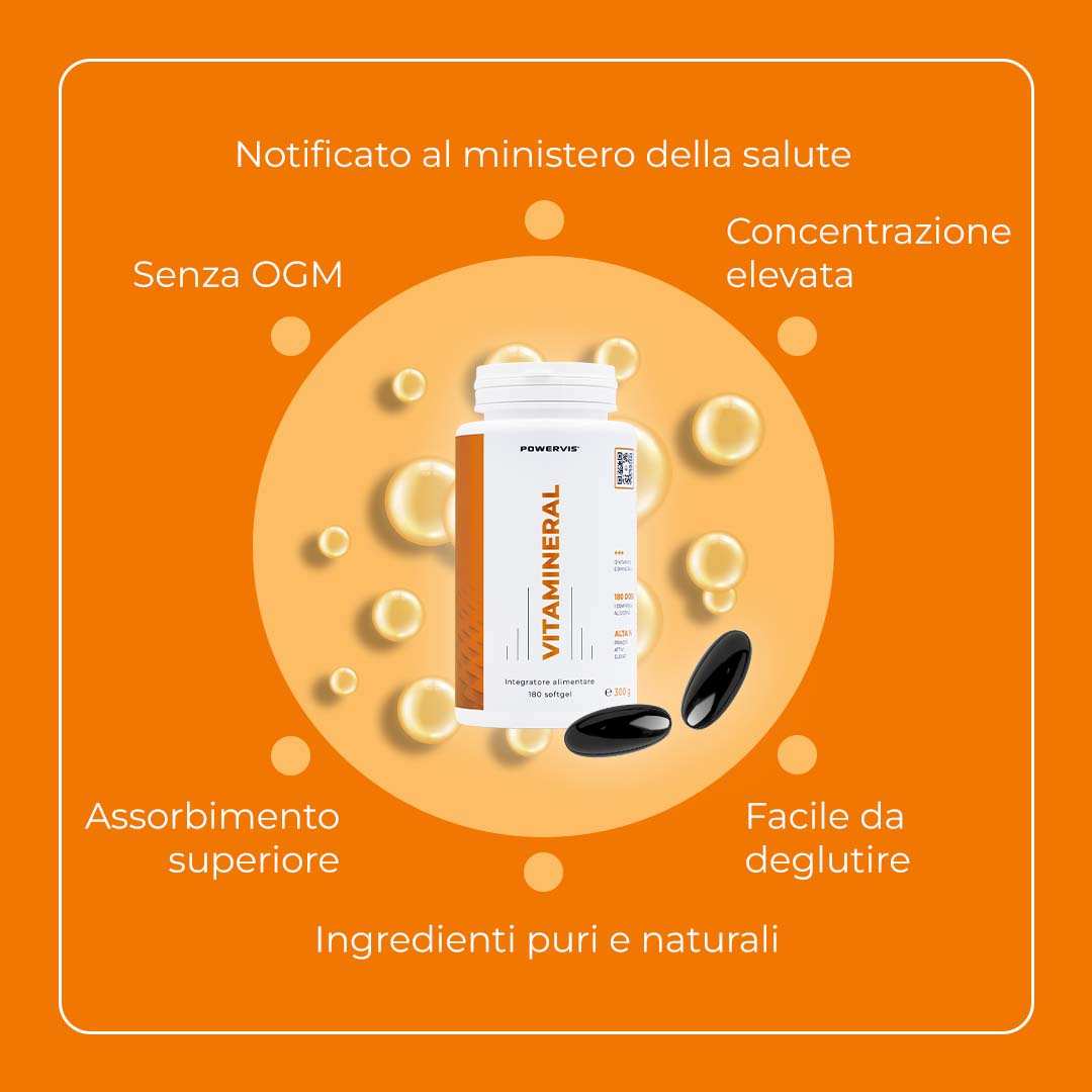 VITAMINERAL - Multivitaminico Minerale completo in Softgel