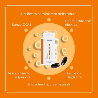 VITAMINERAL - Multivitaminico Minerale completo in Softgel