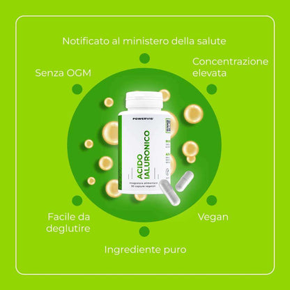 ACIDO IALURONICO - Integratore alimentare a base di Acido Ialuronico in capsule vegetali