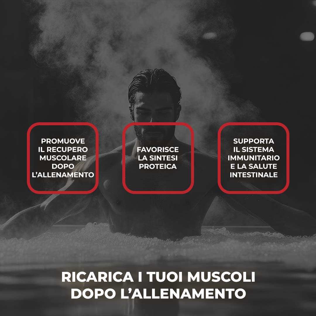 GLUTAMINE 100% - Integratore a base di Glutammina in Polvere