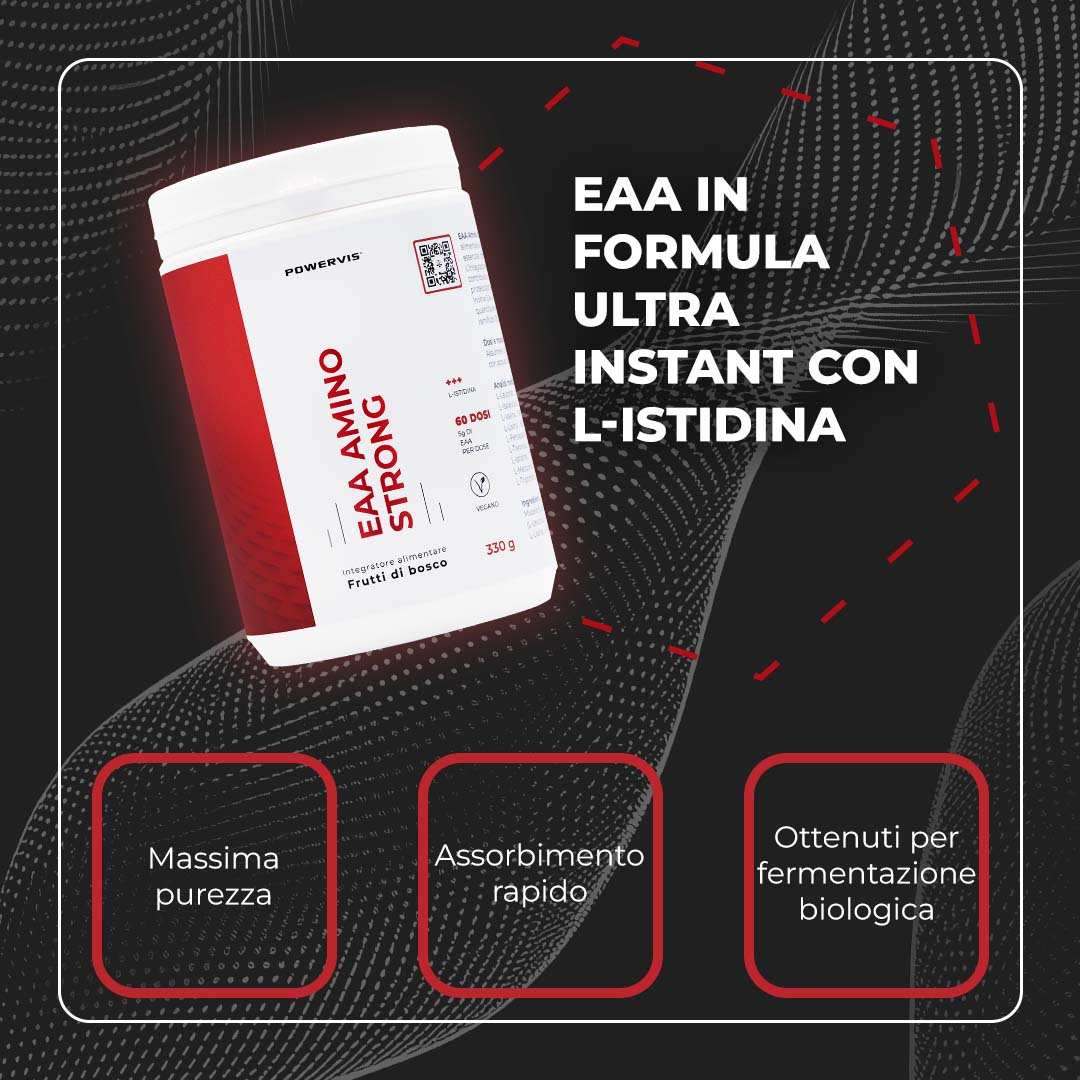 EAA AMINO STRONG - Aminoacidi Essenziali in Polvere Instant