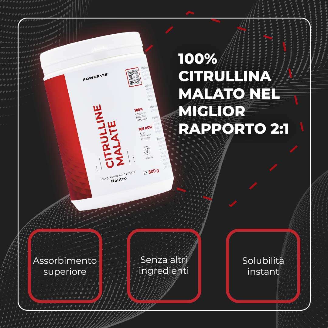CITRULLINE MALATE - Integratore a base di L-Citrullina Malato 2:1 in polvere