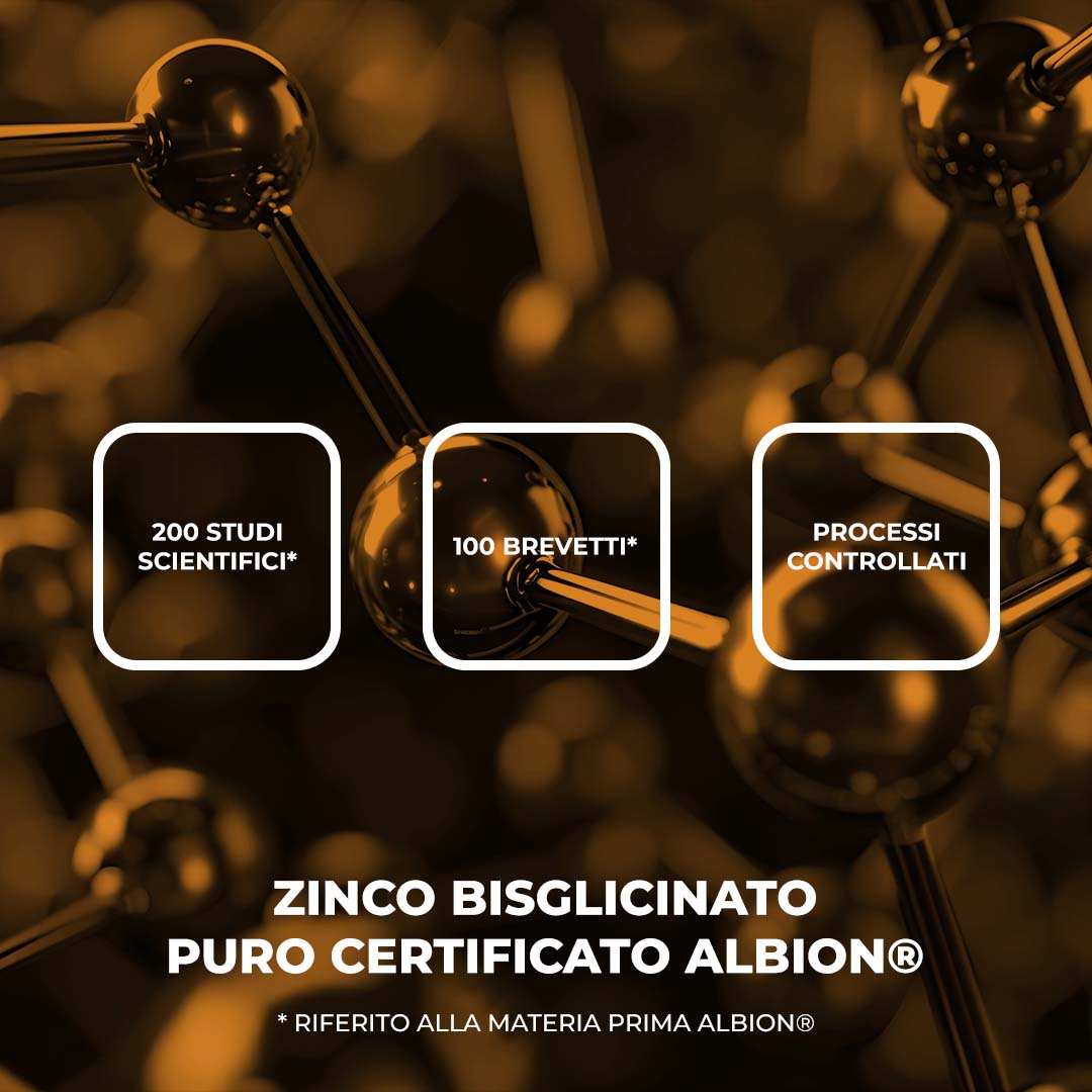 ZINCO - Integratore a base di Zinco Bisglicinato Certificato Albion®