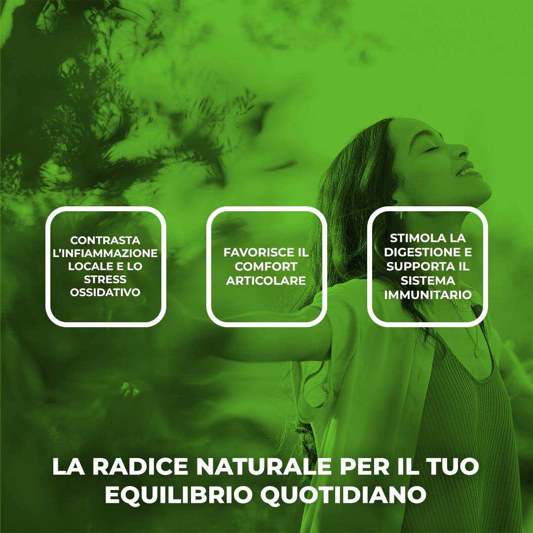 CURCUMA PLUS - Integratore alimentare a base di Curcuma, BioPerine® e Zenzero