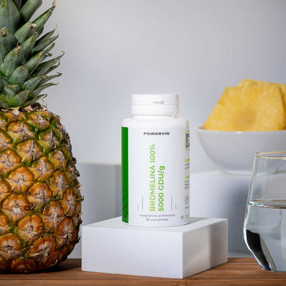 BROMELINA 100% 5000 GDU/g - Integratore alimentare a base di Bromelina 5000 GDU/g