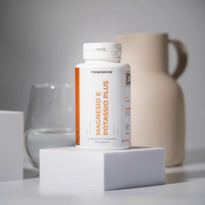 MAGNESIO E POTASSIO PLUS - Integratore alimentare a base di Magnesio, Potassio e Vitamina B6