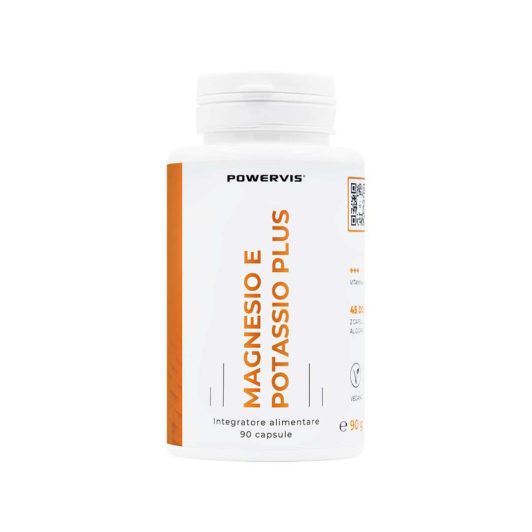 MAGNESIO E POTASSIO PLUS - Integratore alimentare a base di Magnesio, Potassio e Vitamina B6