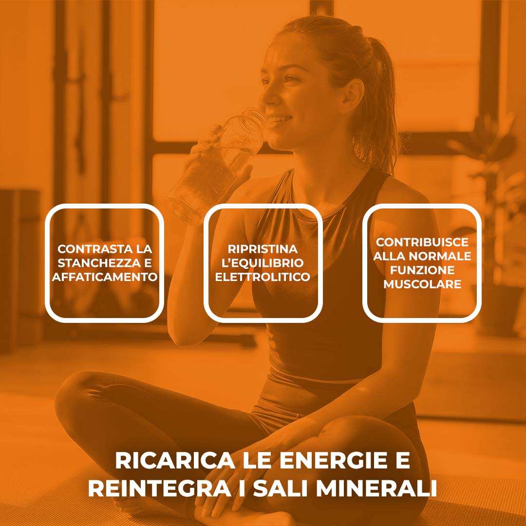 MAGNESIO E POTASSIO PLUS - Integratore alimentare a base di Magnesio, Potassio e Vitamina B6