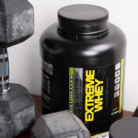 EXTREME WHEY - Proteine del Siero del Latte Concentrate e Isolate con Creatina e Glutammina