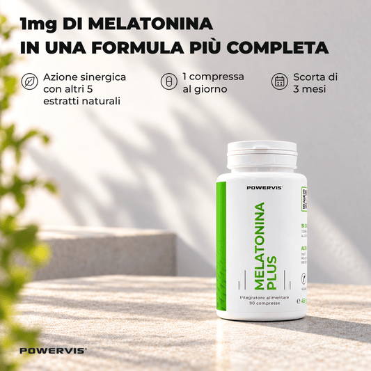 MELATONINA PLUS - Integratore a base di Melatonina e altri estratti in Compresse