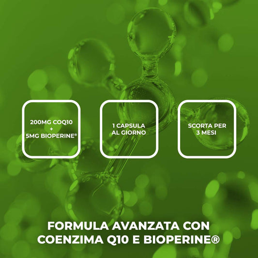 COENZIMA Q10 PLUS - Integratore alimentare a base di Coenzima Q10 e BioPerine®