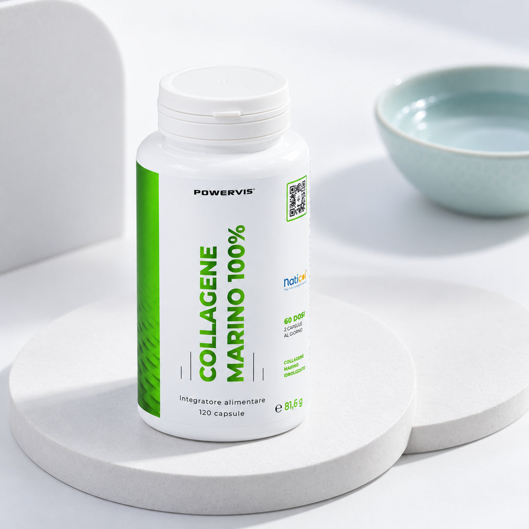 COLLAGENE MARINO 100% - Integratore alimentare a base di Collagene Marino Certificato Naticol® in capsule