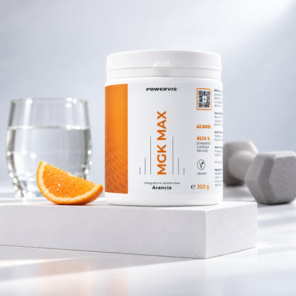 MGK MAX - Integratore alimentare a base di Magnesio e Potassio in polvere