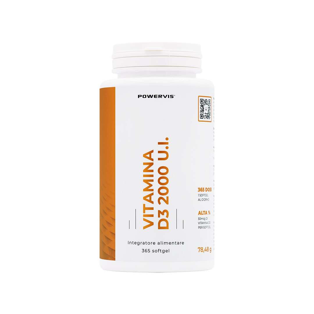VITAMINA D3 - Integratore di Vitamina D3 2000 U.I. in Softgel