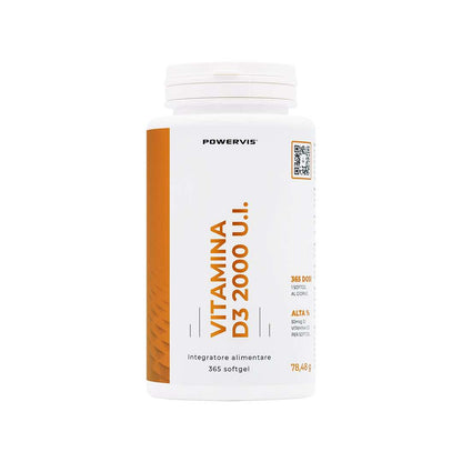 VITAMINA D3 - Integratore di Vitamina D3 2000 U.I. in Softgel