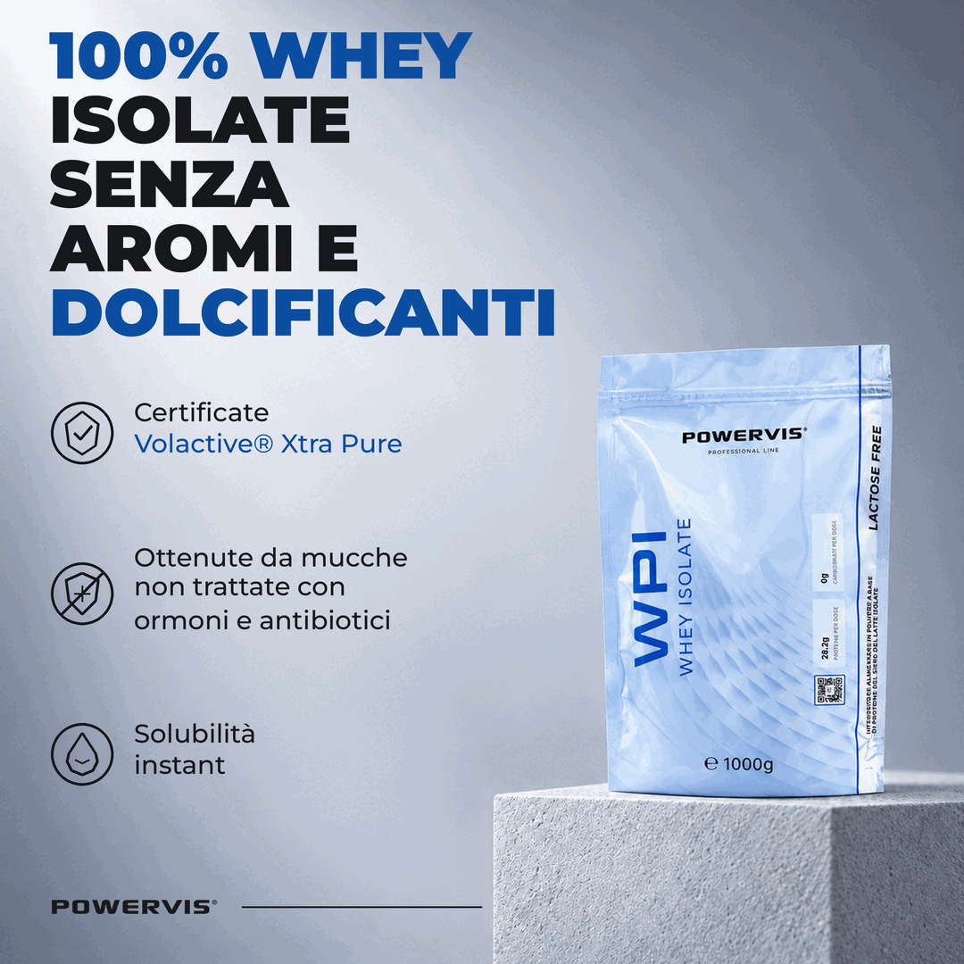 WPI - Proteine Isolate 100% Natural Certificate Volactive® XTRA PURE senza Aromi e Dolcificanti